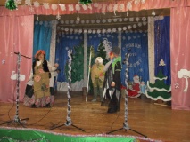 Театрализованное представление для детей "Злыднин Новый год" д. Никитье.